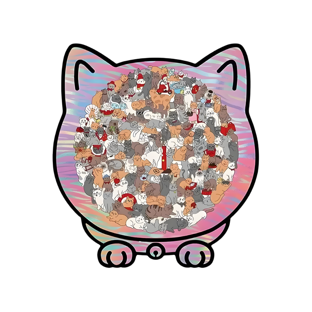 Relaxing Jigsaw Cat Puzzle -Rainbow Cat - Ozerty