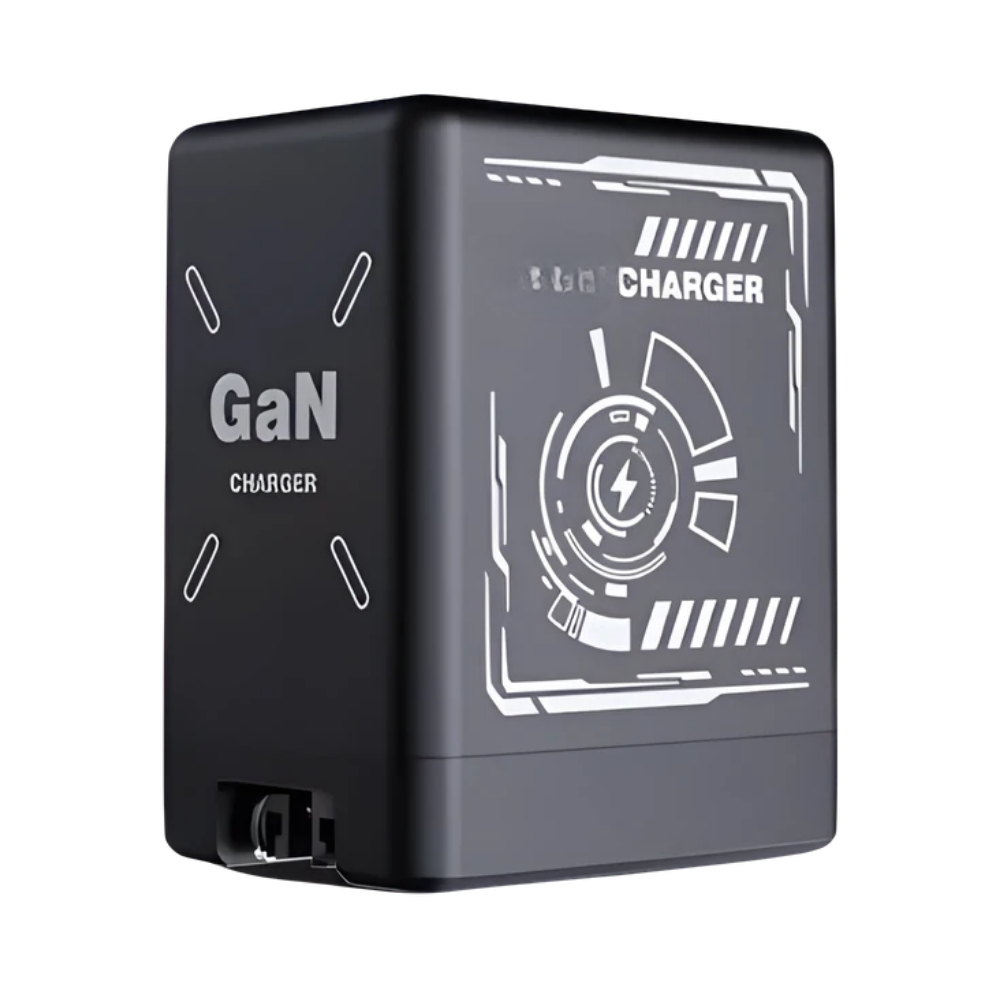 Retractable Cable Dual Charger -Black - Ozerty