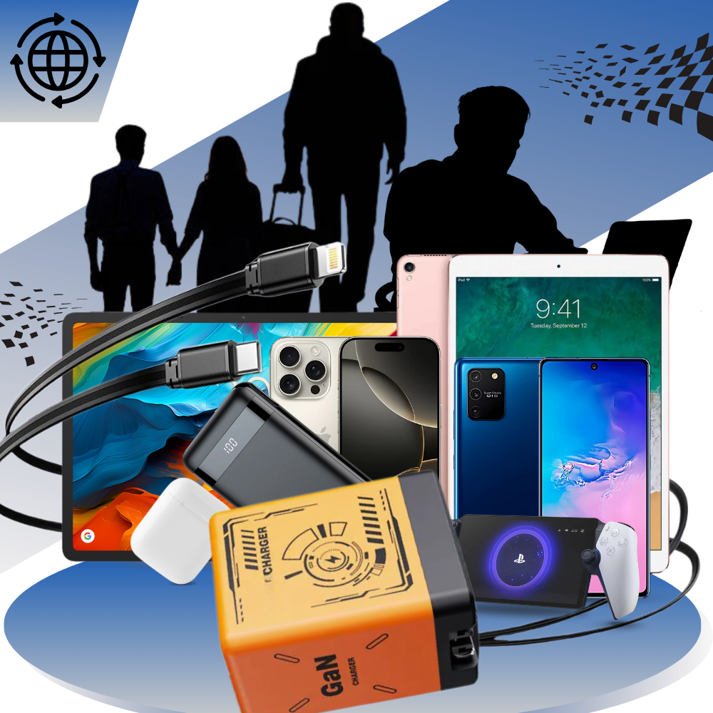 Retractable Cable Dual Charger - Ozerty