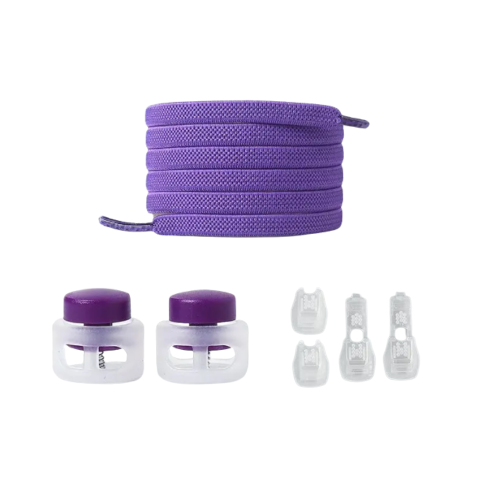 Safe Fashionable Lock Laces -Purple - Ozerty