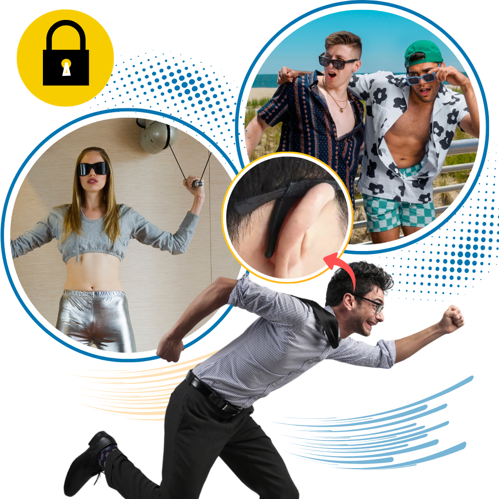 Secure Temple Glasses Pads - Ozerty