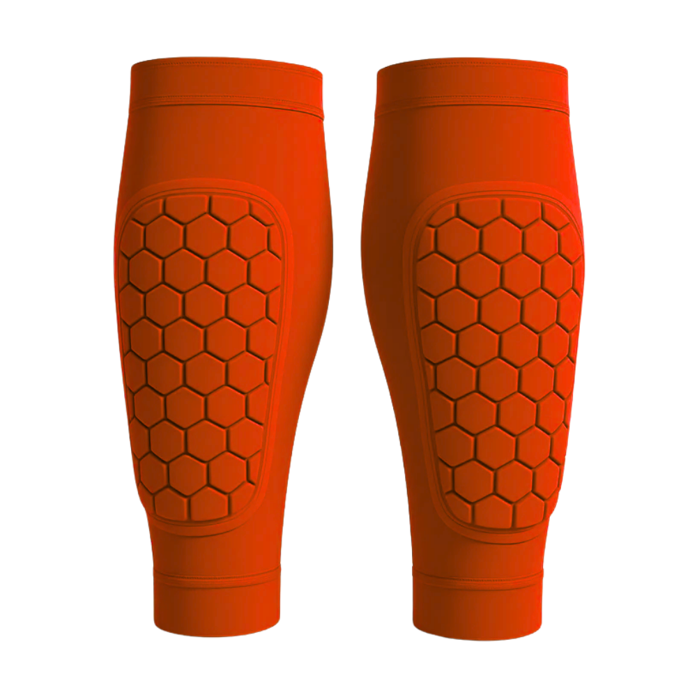 Shin Compression Guard Sleeve -Orange - Ozerty