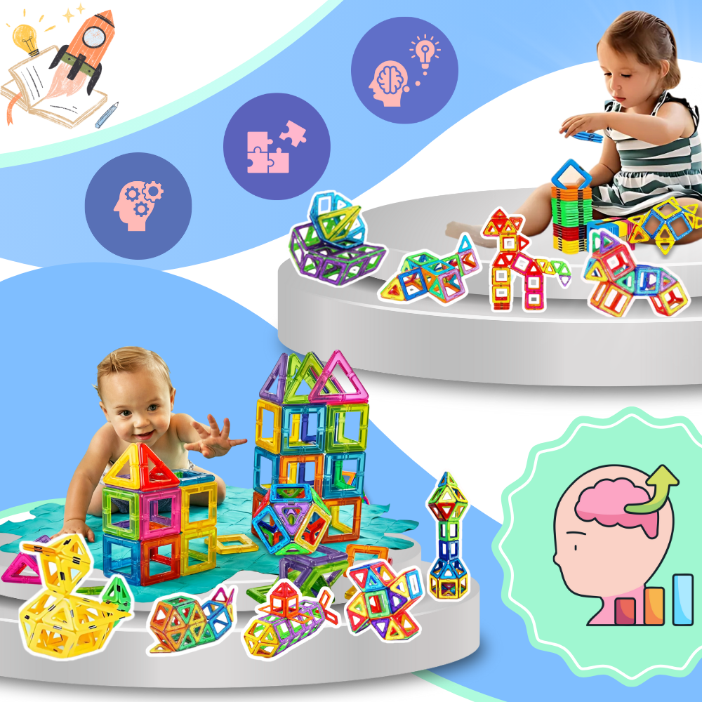 Snap & Build Magnetic Blocks - Ozerty