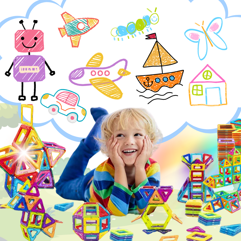 Snap & Build Magnetic Blocks - Ozerty