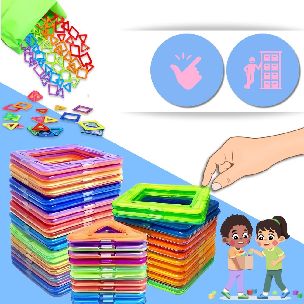 Snap & Build Magnetic Blocks - Ozerty