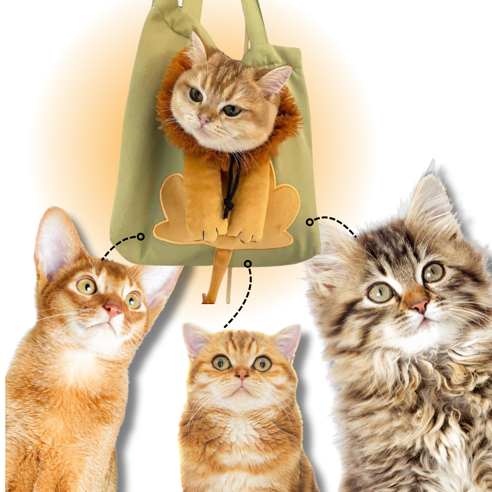 Soft & Breathable Lion Cat Bag - Ozerty