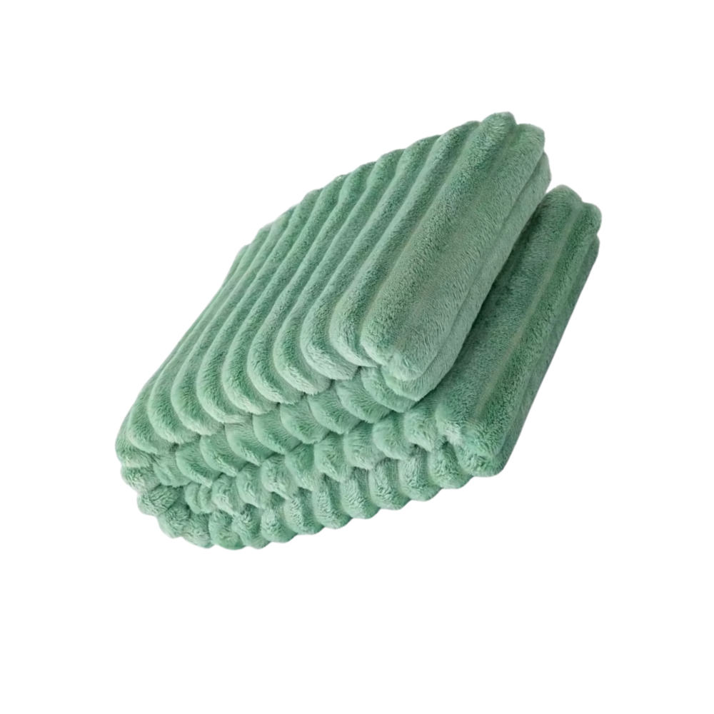 Soft & Cozy Flannel Blanket -Green - Ozerty