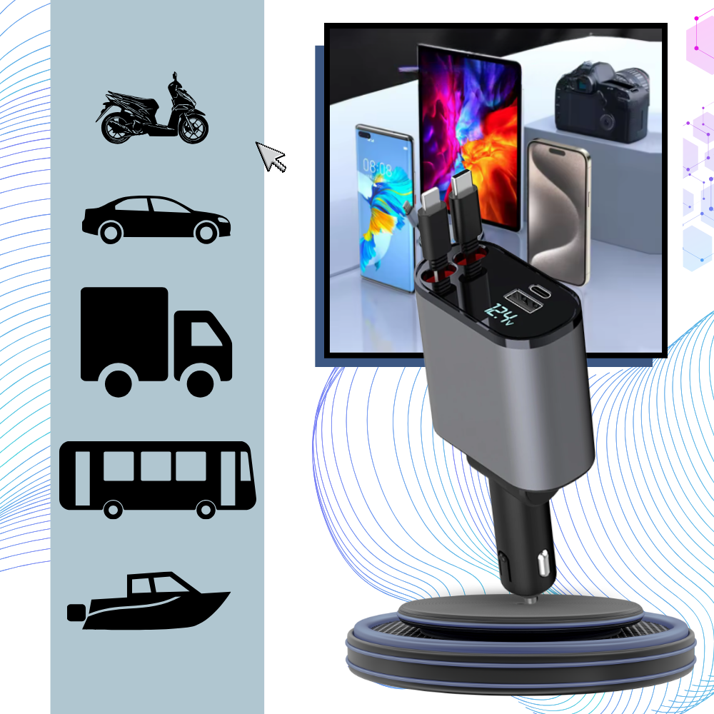 Telescopic Car Charging Station - Ozerty