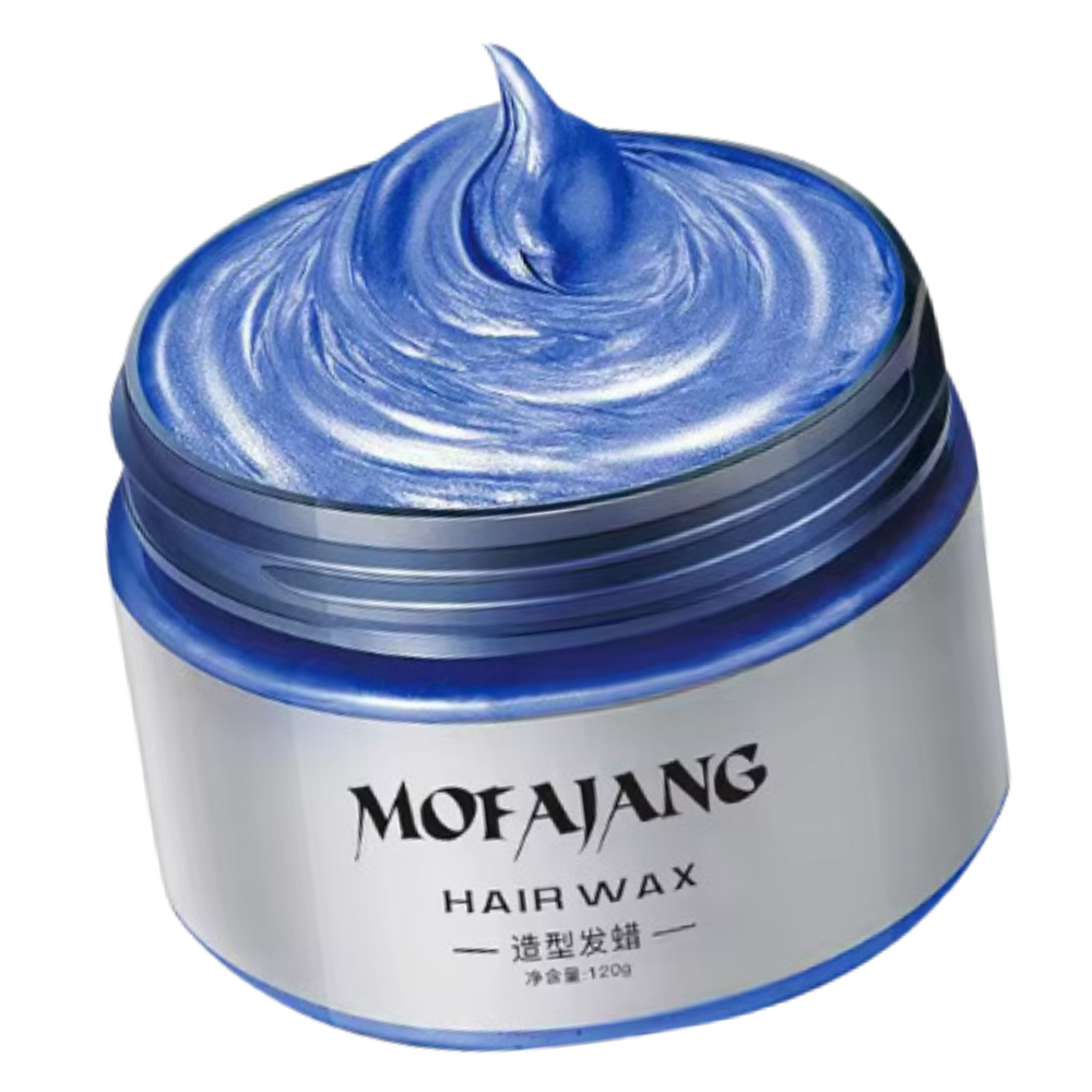 Temporary Vibrant Hair Wax Coloring -Blue - Ozerty