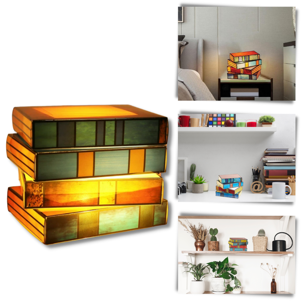 Timeless Stacked Books Lamp - Ozerty