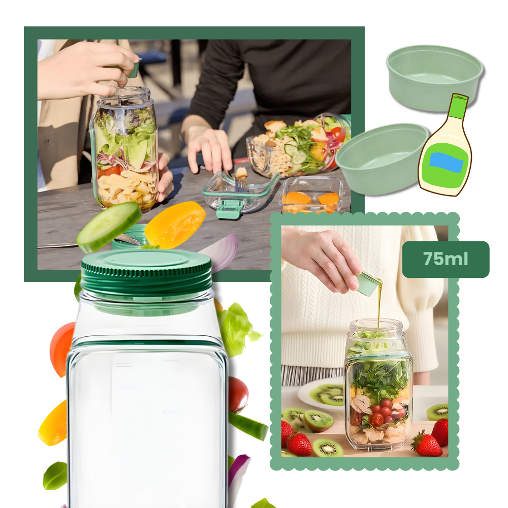 Transparent Meal Prep Jar - Ozerty