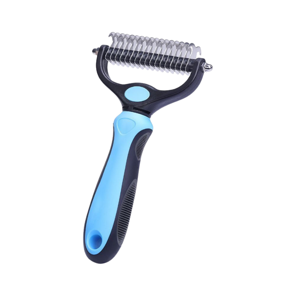 Ultimate Deshedding Brush for Dogs and Cats -Blue - Ozerty