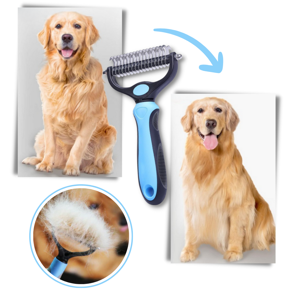 Ultimate Deshedding Brush for Dogs and Cats - Ozerty