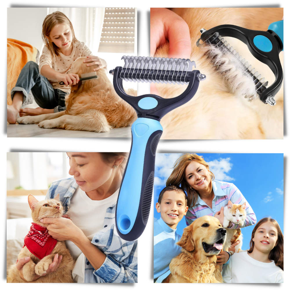 Ultimate Deshedding Brush for Dogs and Cats - Ozerty