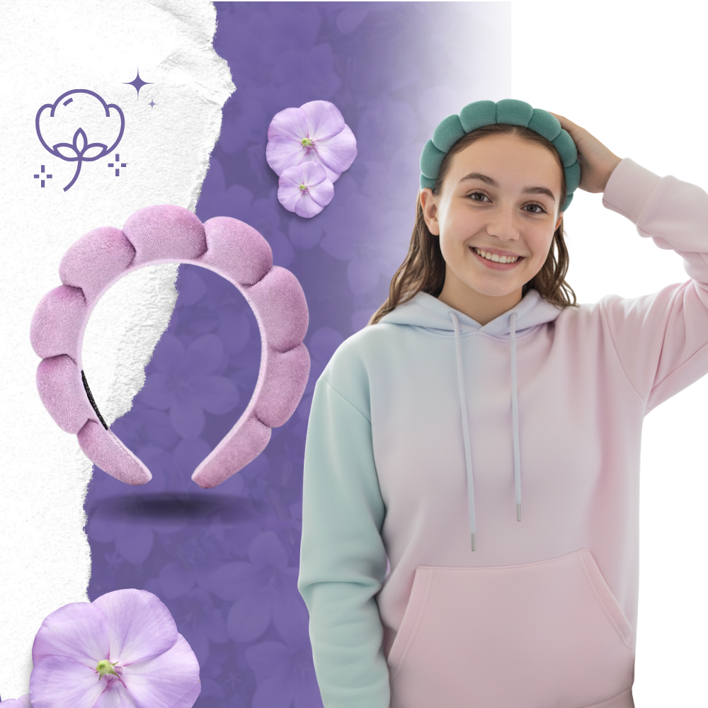 Velvet Skincare Headband - Ozerty