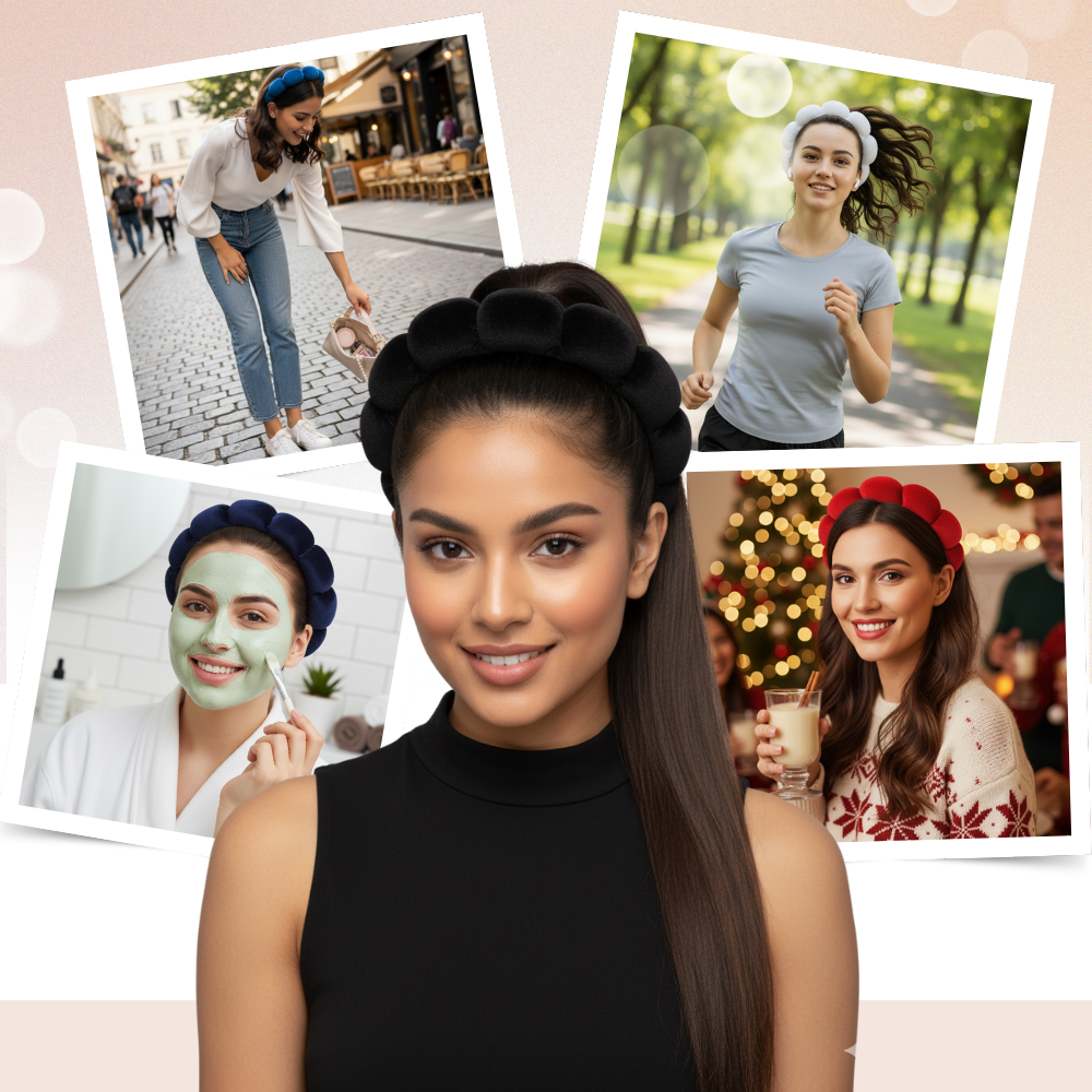 Velvet Skincare Headband - Ozerty