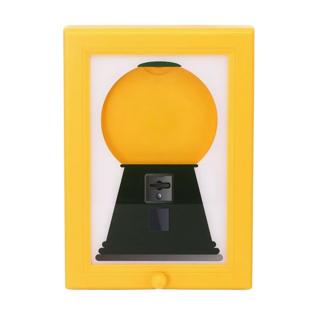 Wall-Mounted Candy Frame Dispenser -Yellow - Ozerty