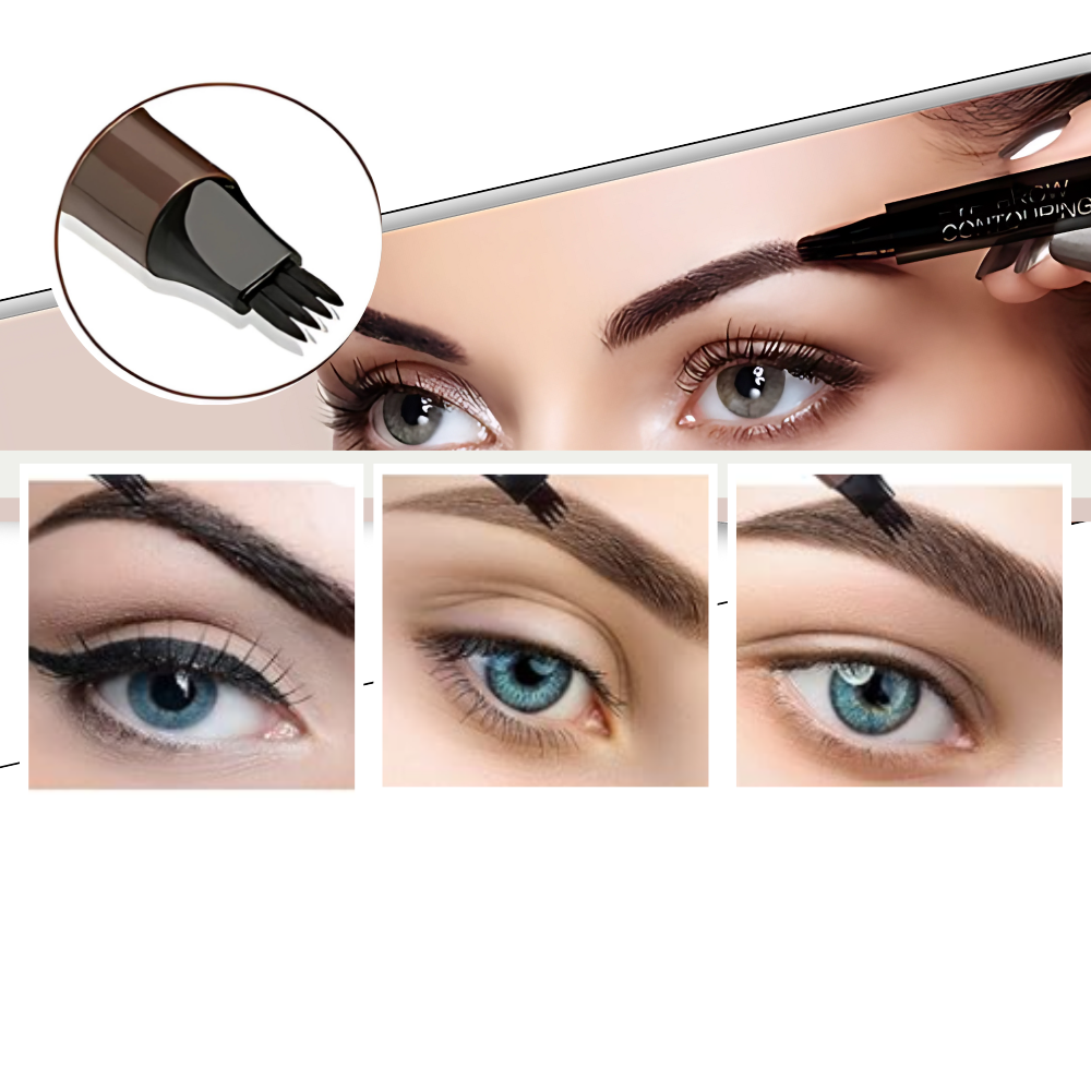 Waterproof Liquid Formula Eyebrow Pen - Ozerty