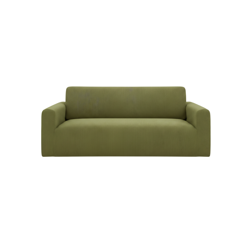 Wrinkle Free Corduroy Sofa Cover -Undivided - Ozerty