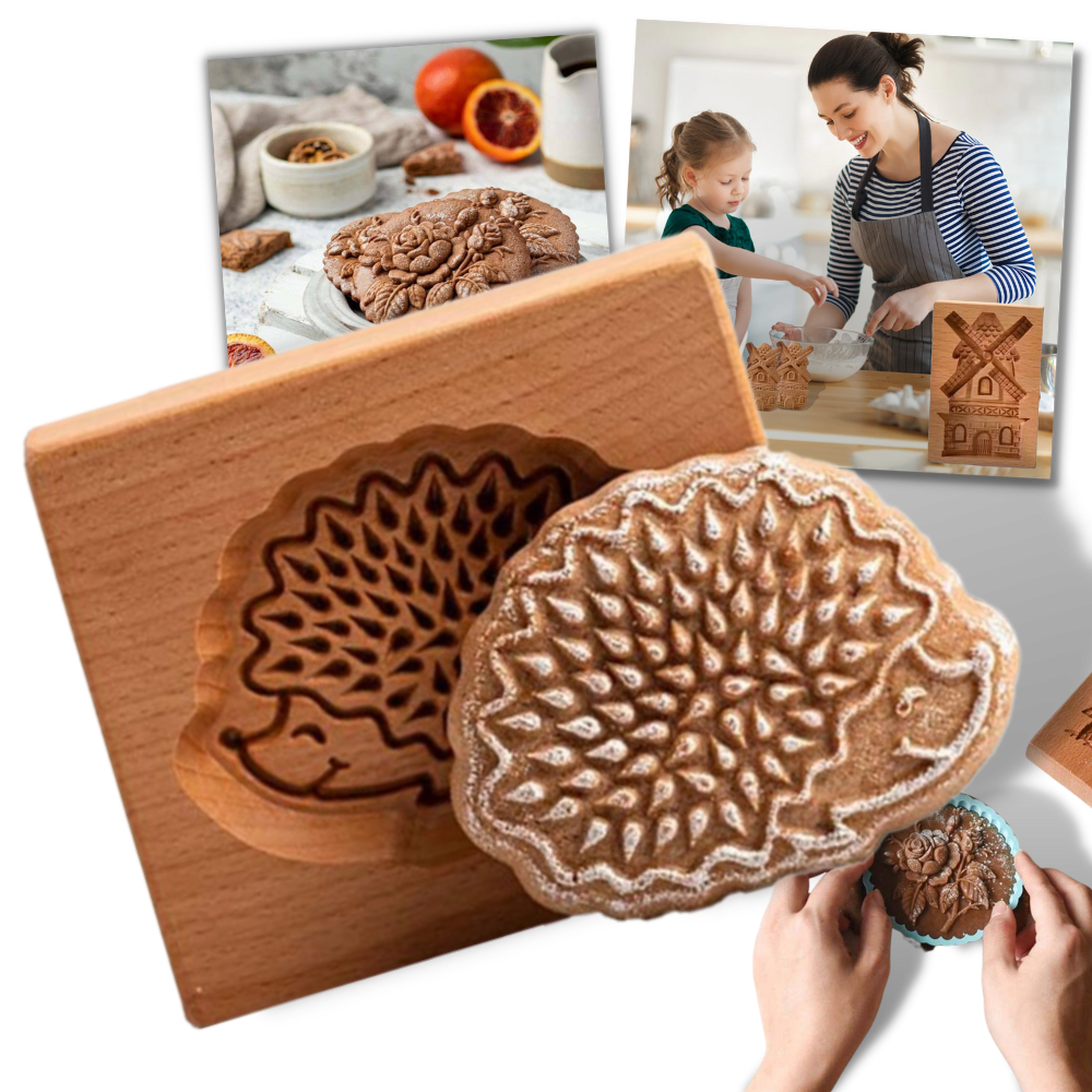 Wooden Gingerbread Cookie Mold Wooden Cookie Cutter Mould DIY