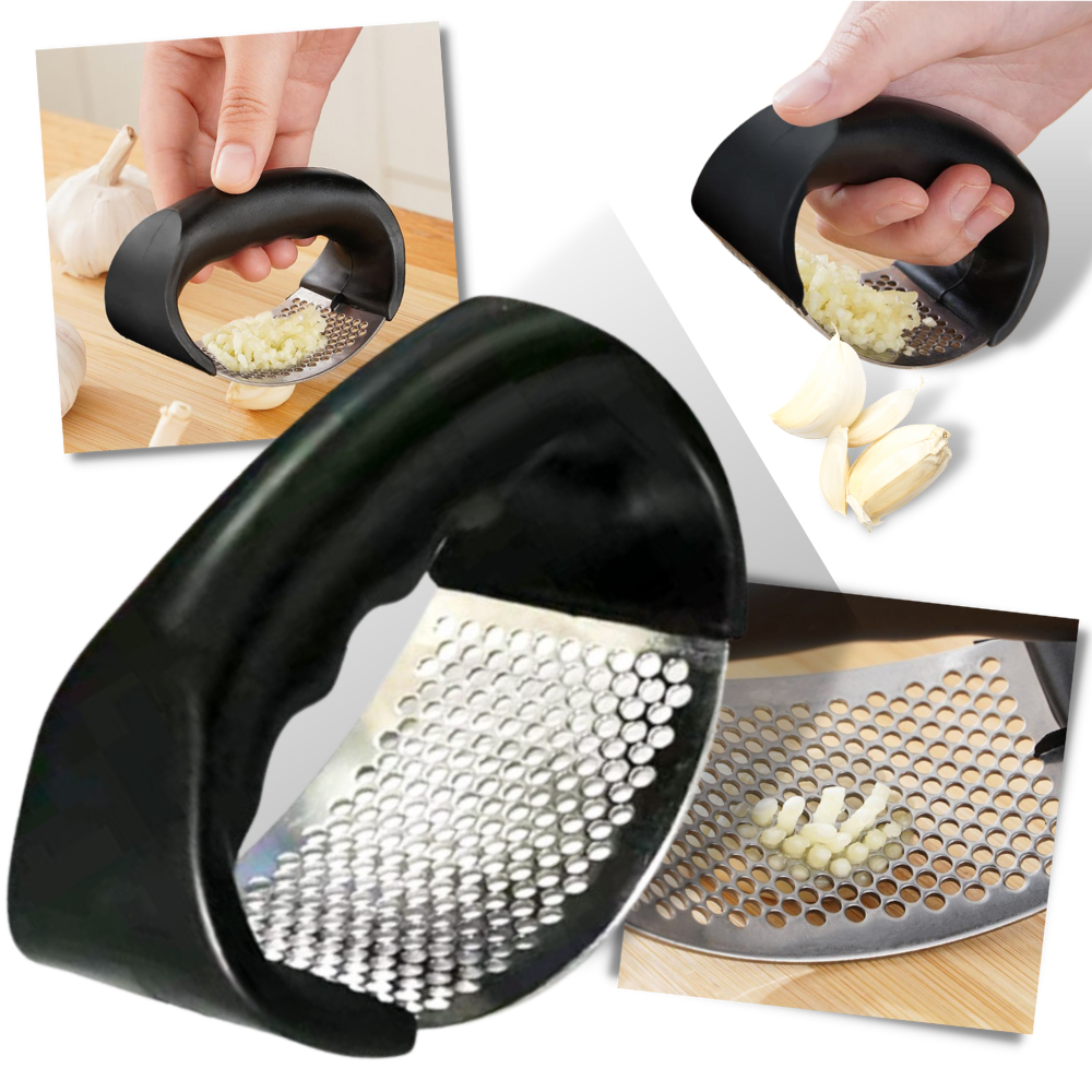 Garlic Press Stainless Steel Garlic Crusher Presser Kitchen Garlic Rocker  Food Grade Ginger Grater Chopper