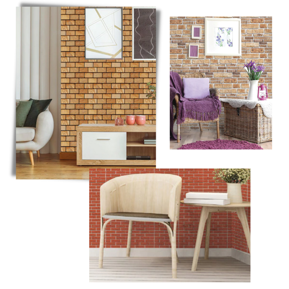 Peel and Stick 3D Foam Wall Tiles