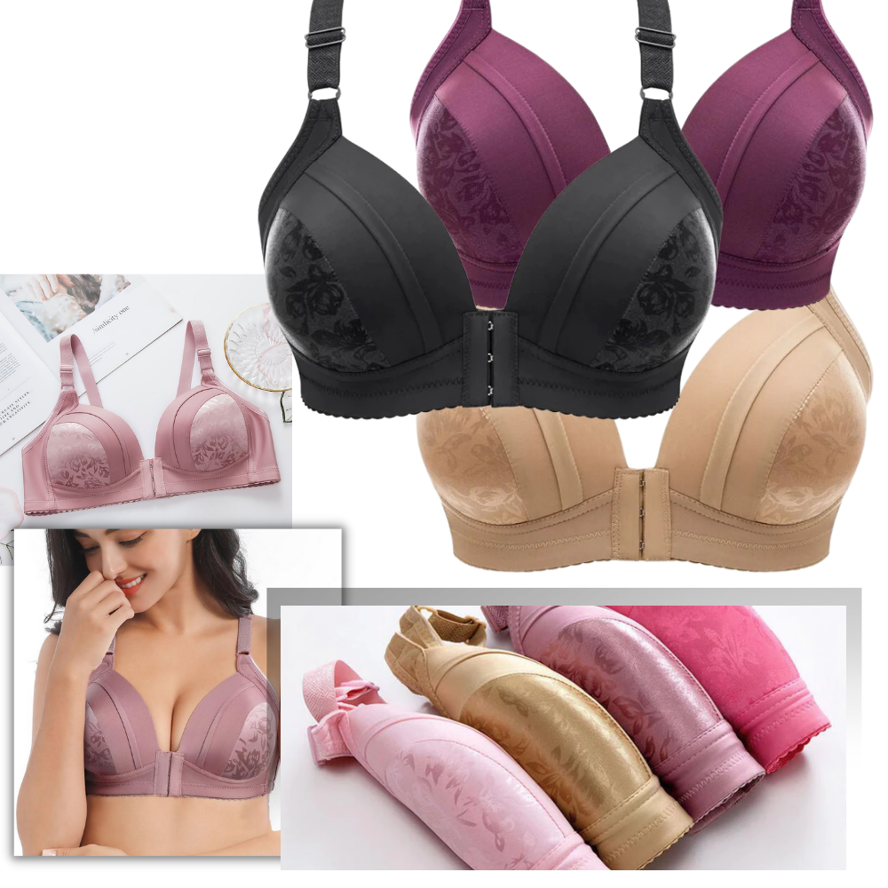 3 Pieces Strapless Pushup Bras Front Buckle Lift Bra Women Wireless  Invisible Front Hook Bra Non-Slip Wire Free Wrapped, H63-multicolor, 70C :  : Clothing, Shoes & Accessories