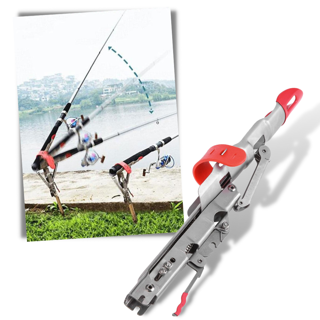 Fishing rod holder with springs  fishing rod stand for bank fishing