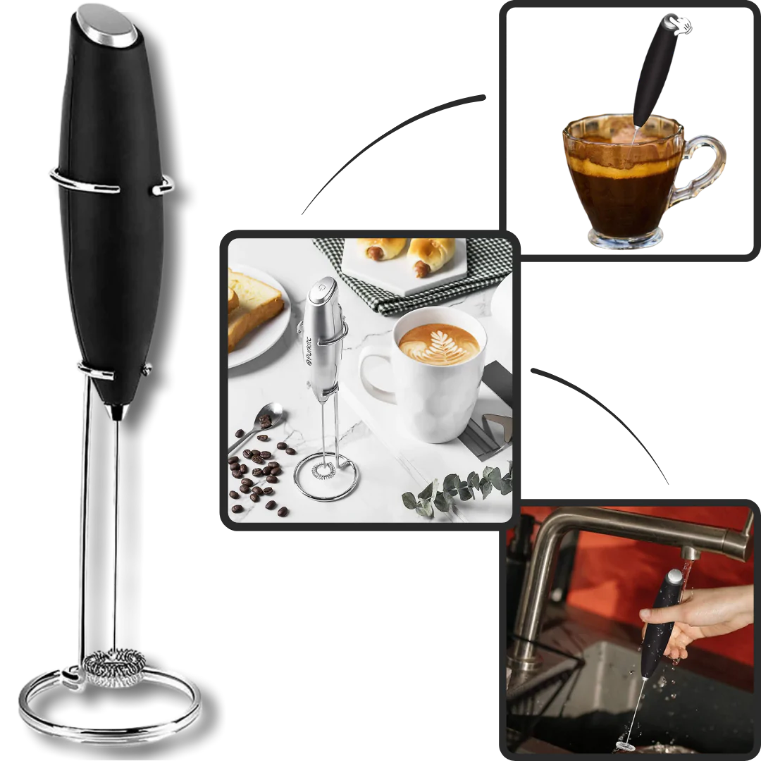 Mini electric outlet hand whisk