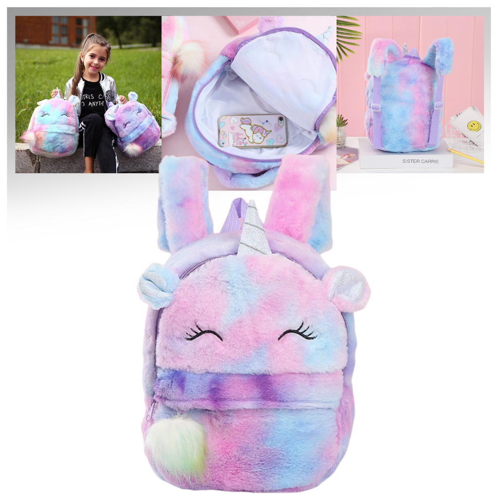 Plush hot sale unicorn backpack