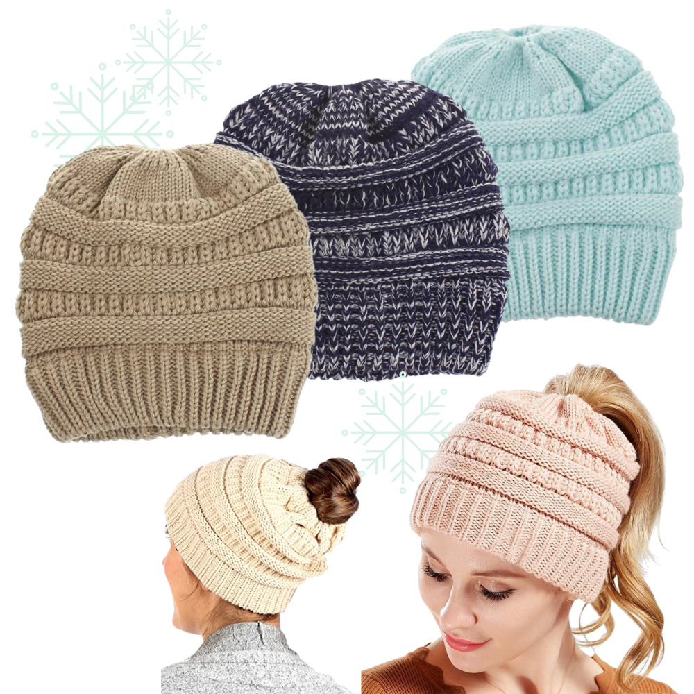 Ponytail winter beanie on sale