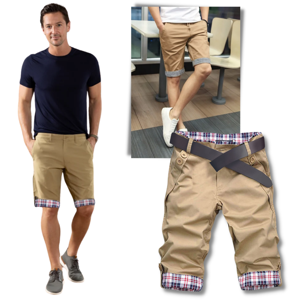 Plaid shorts mens fashion store
