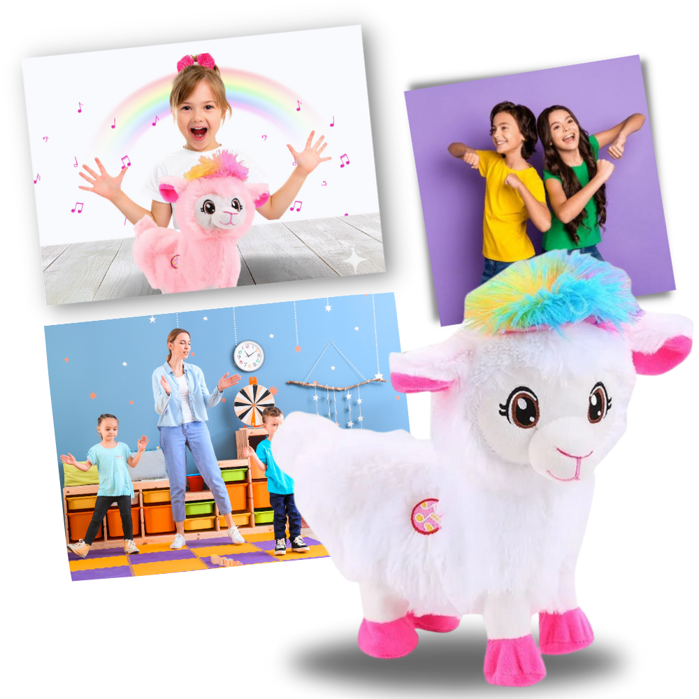 Rainbow Dancing Llama Musical Shakin Toy - Ozerty