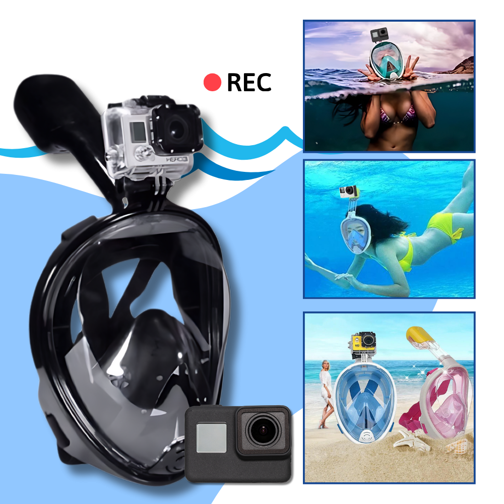 180° Panoramic View Snorkel Mask - Ozerty