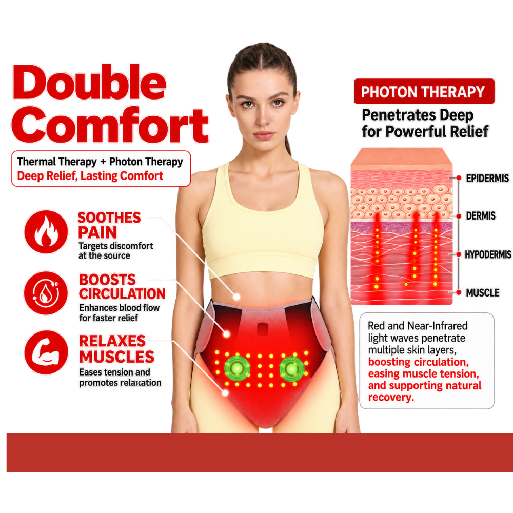 Deeply Soothing Red Light Heating Pad - Ozerty