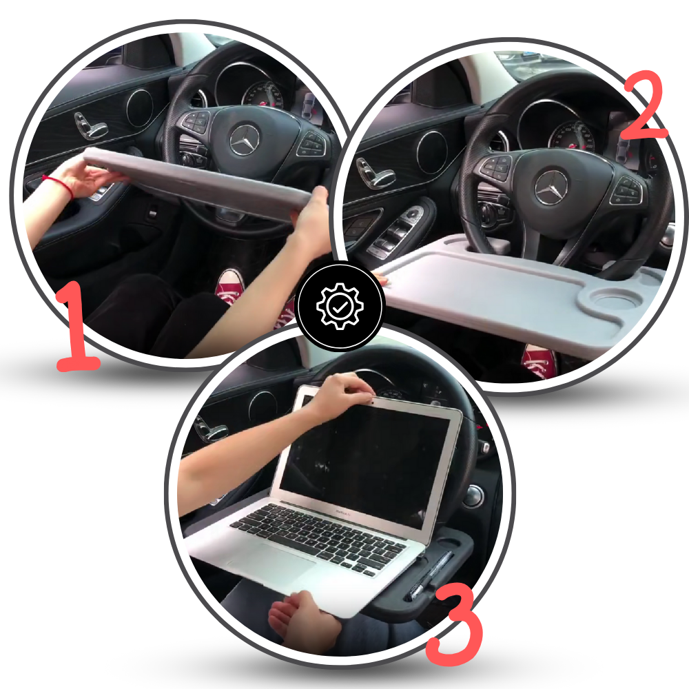 Adaptable Steering Wheel Desk - Ozerty