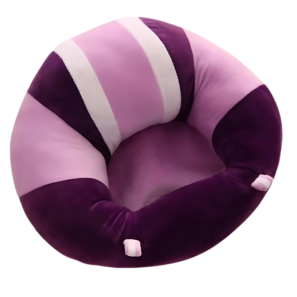 Adjustable Hygienic Baby Seat Cushion -Purple Stripes - Ozerty
