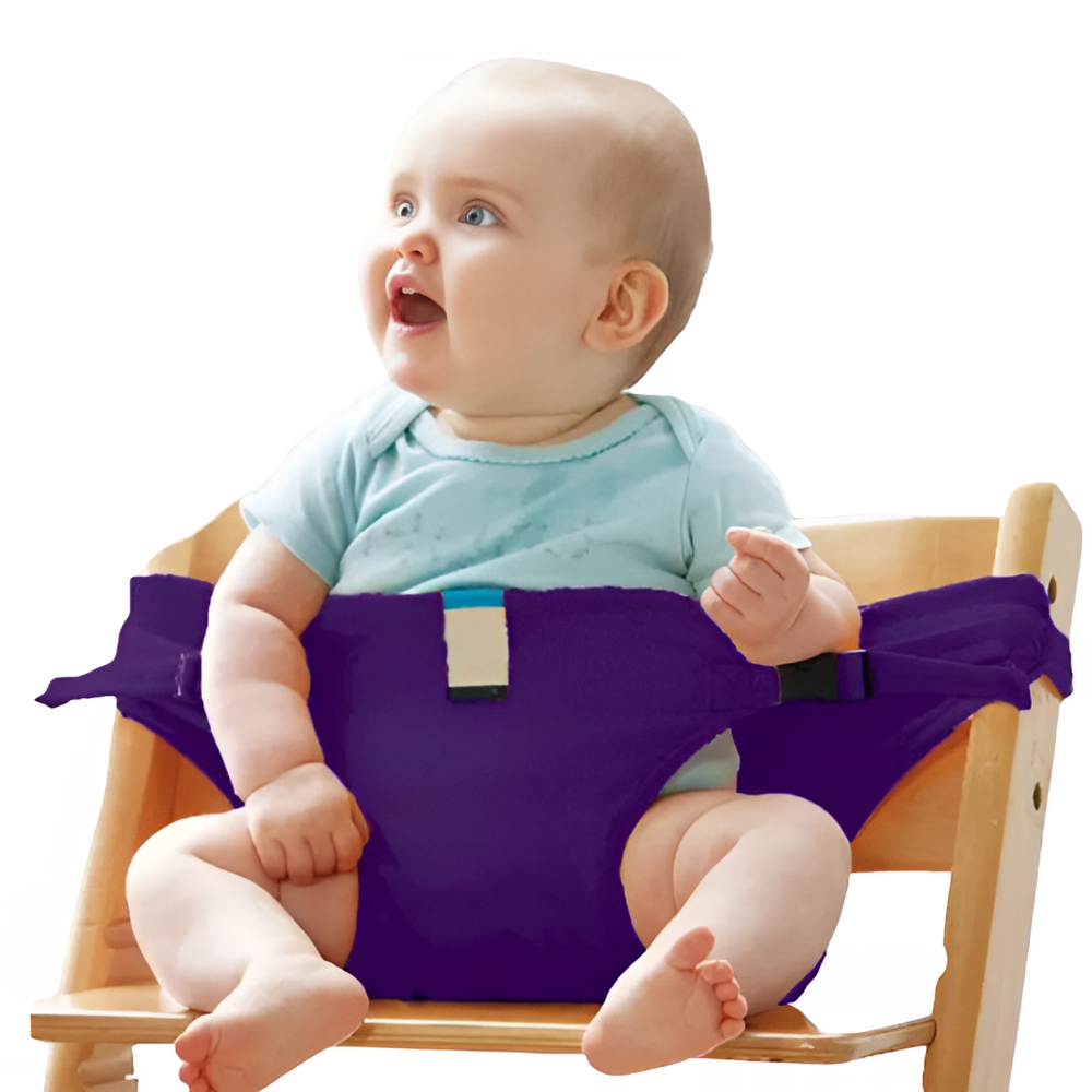 Adjustable Portable High Chair -Purple - Ozerty