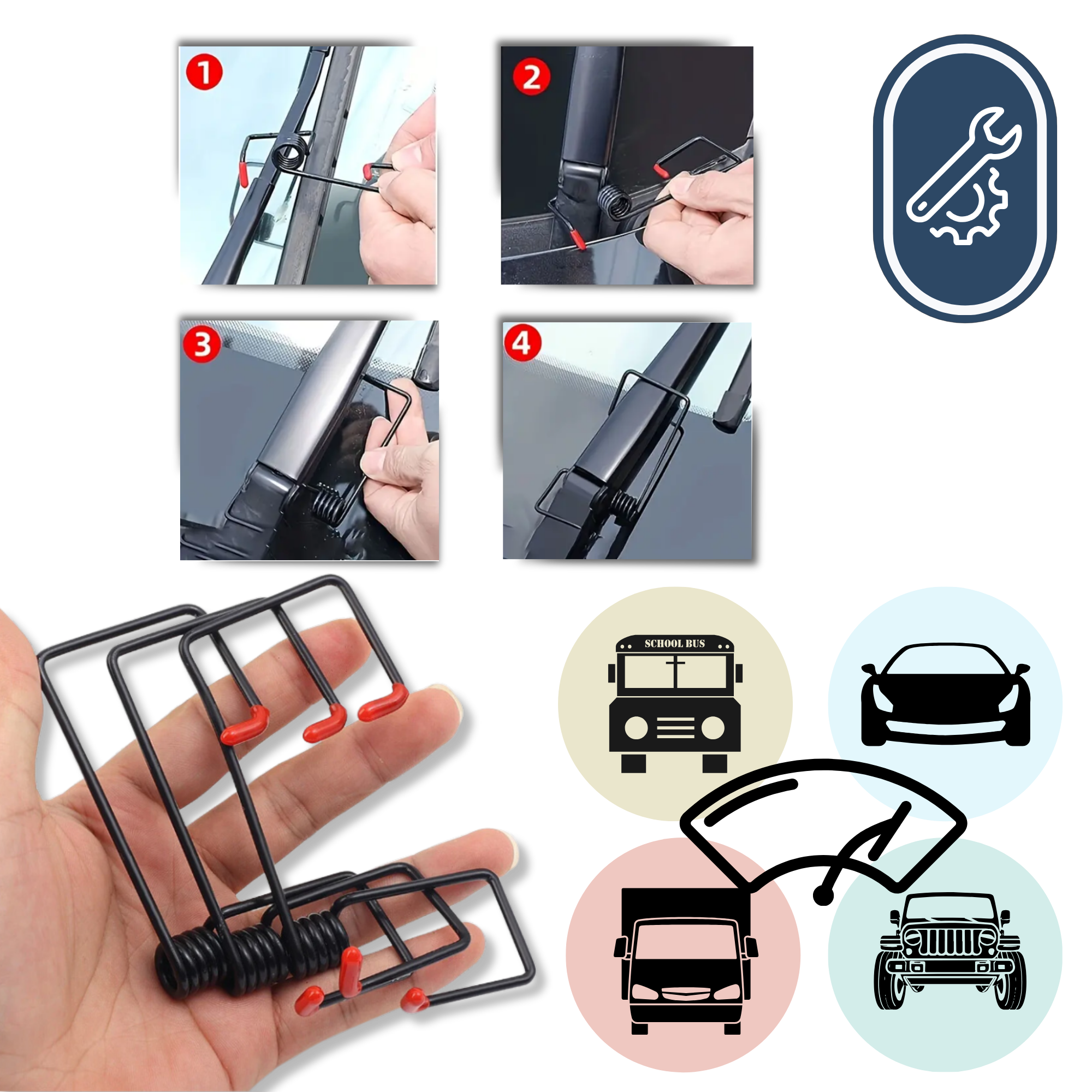 All-Weather Visibility Car Wiper Arm - Ozerty