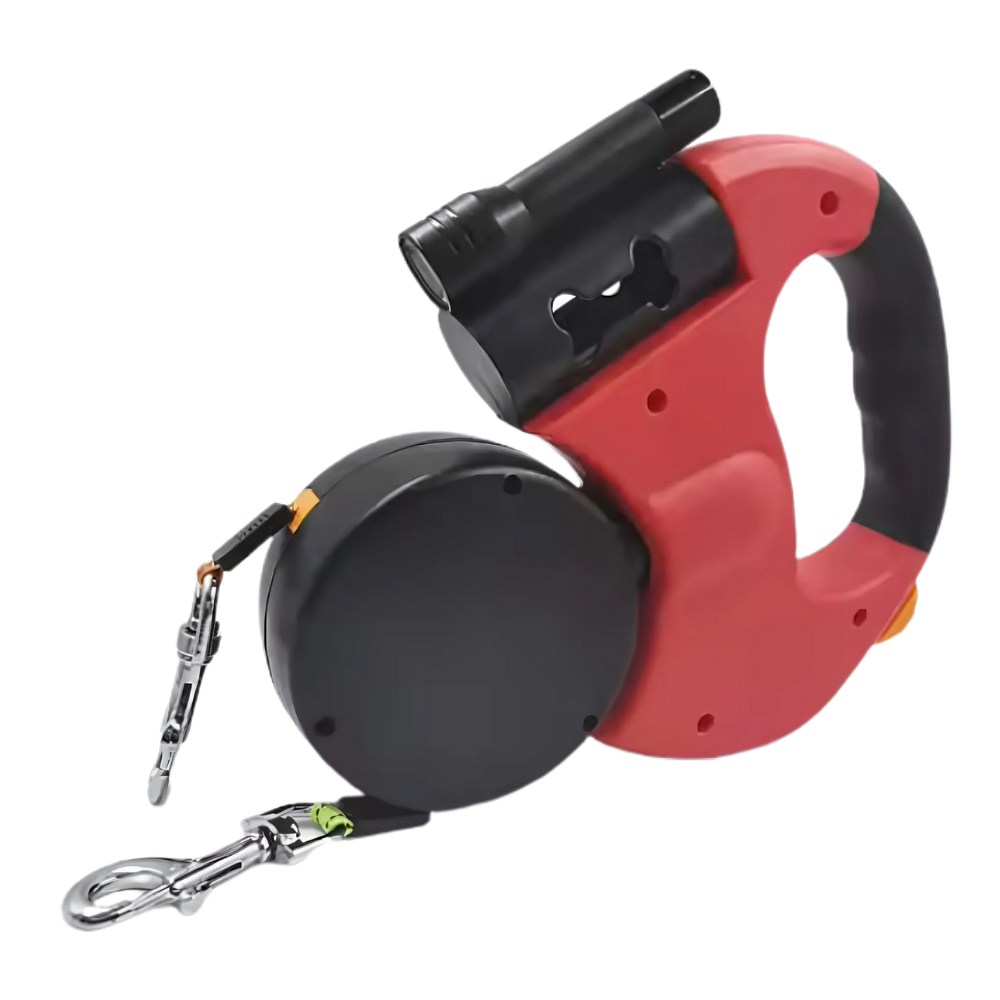 Anti-winding Retractable Dog Leash -Red - Ozerty