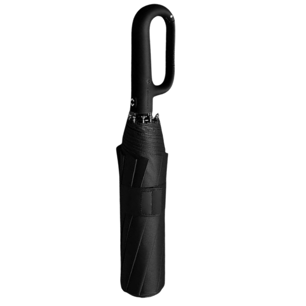 Automatic Lock Wind Resistant Umbrella -Black - Ozerty