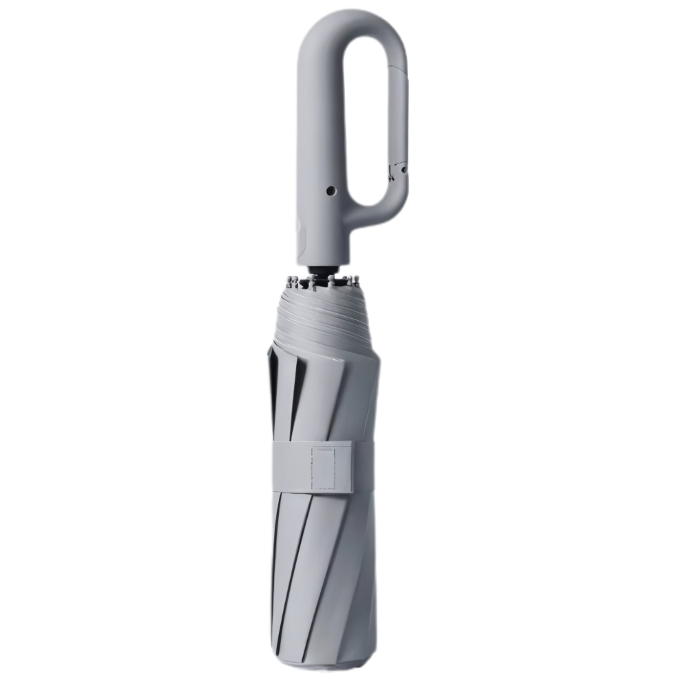 Automatic Lock Wind Resistant Umbrella -Gray - Ozerty