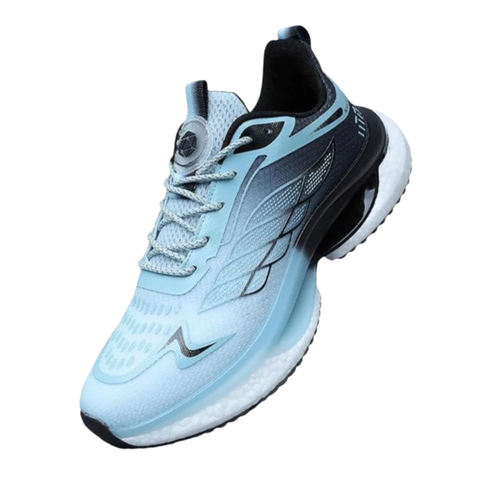 Breathable Cushioned Running Shoes -Blue - Ozerty