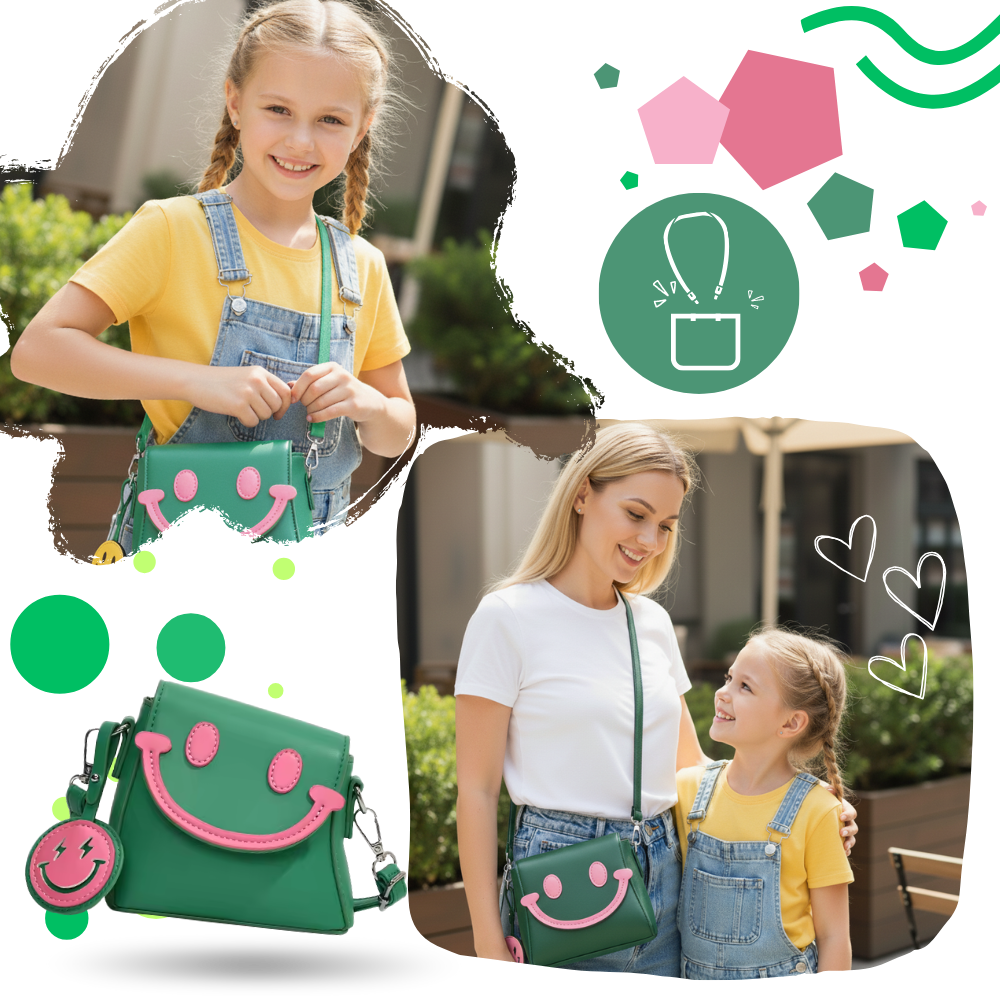 Cheerful Smile Crossbody Purse - Ozerty