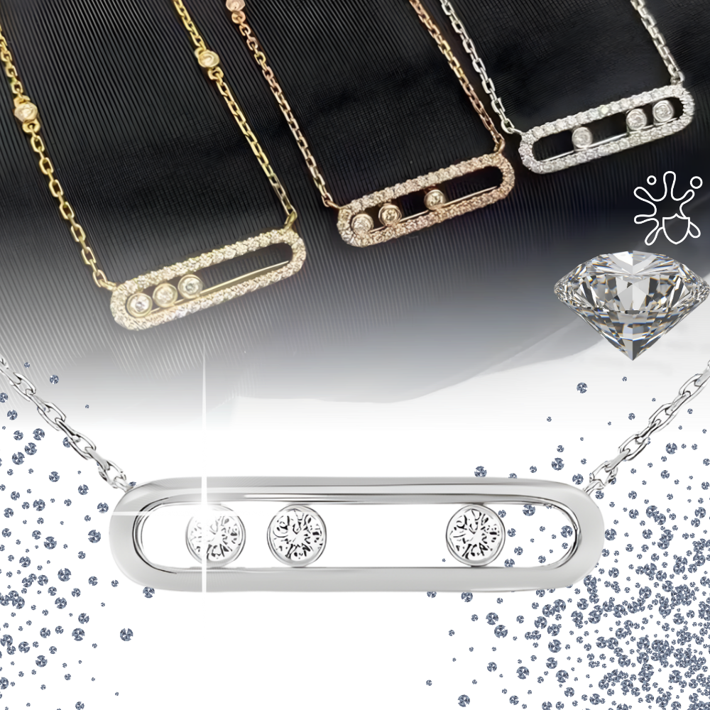 Classic Three Stone Necklace - Ozerty