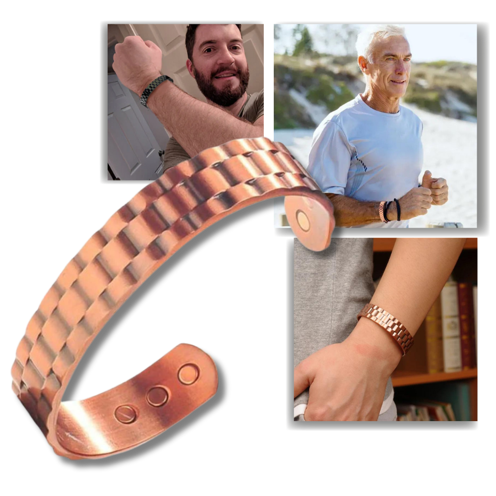 Copper Magnetic Therapy Bracelet  - Ozerty