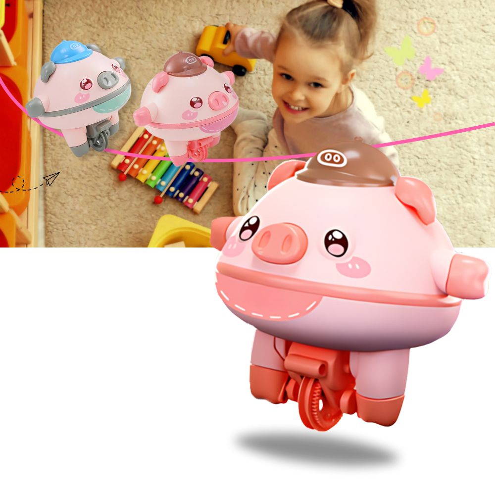 Cutesy Tightrope Piggy Toy - Ozerty