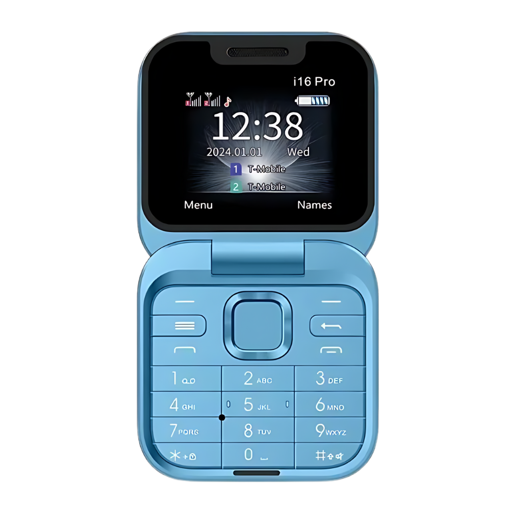 Dual Sim Small Folding Cell Phone  -I16 Pro - Ozerty