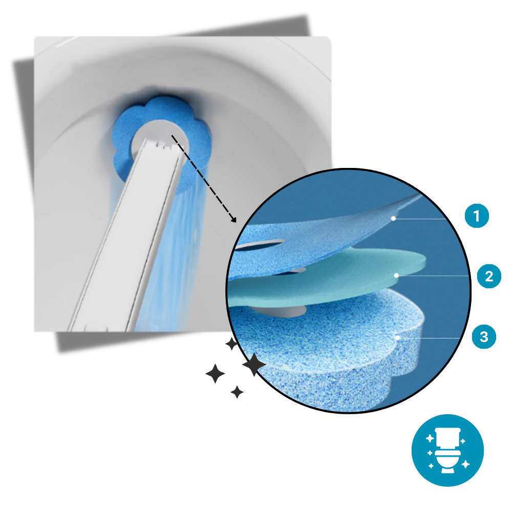 Efficient Cleaning Disposable Toilet Brush - Ozerty