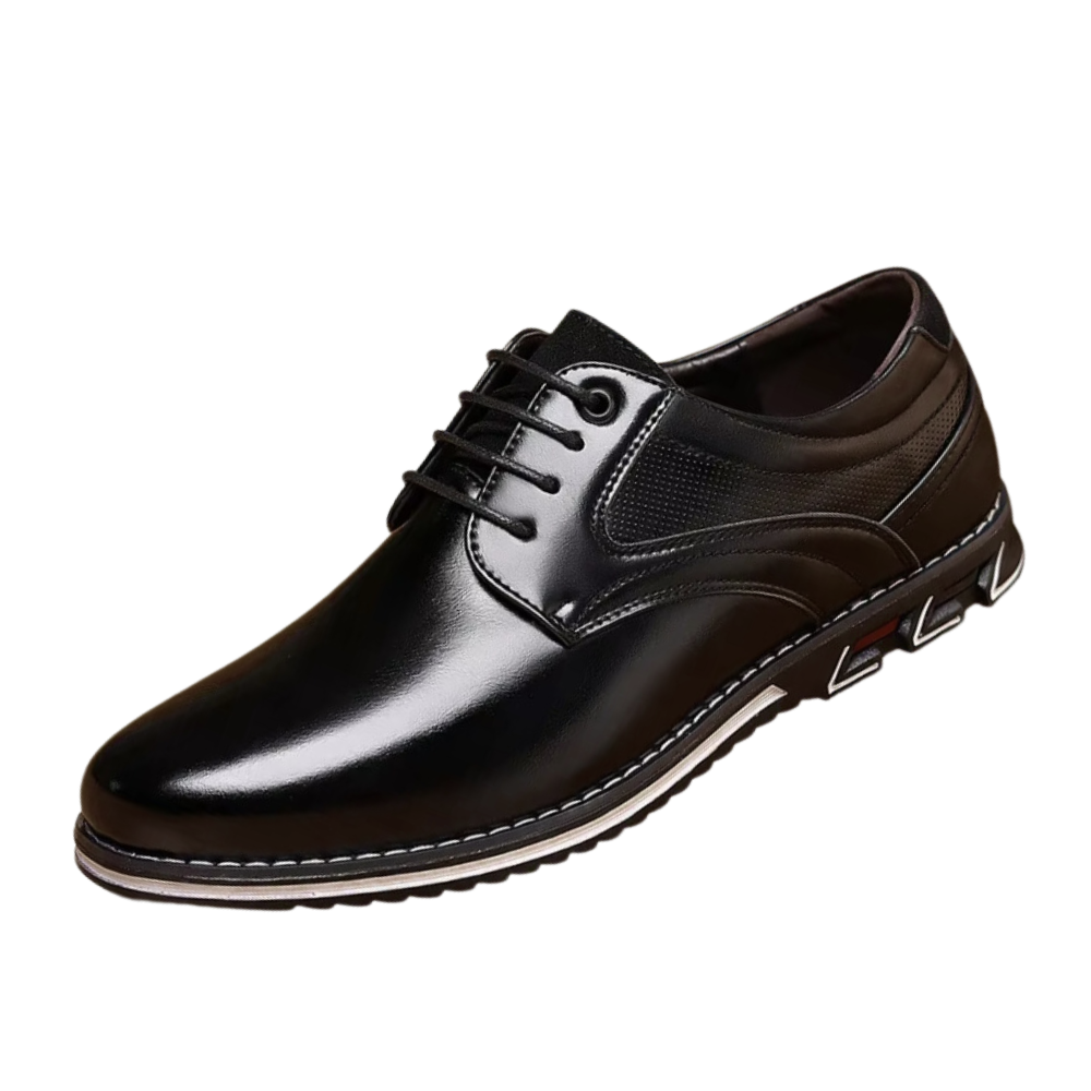 Orthopedic Gatsby Shoes -Black - Ozerty